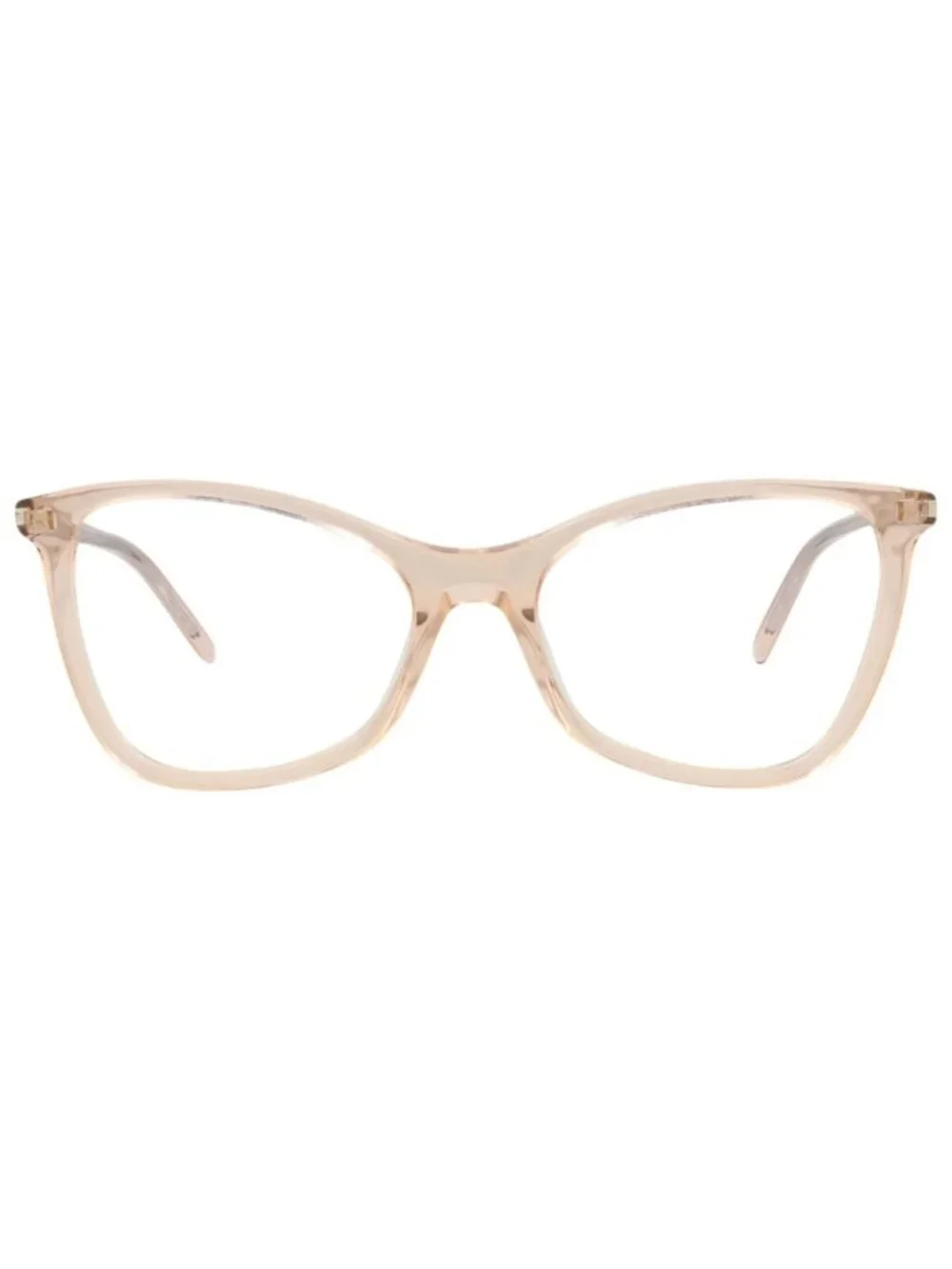 New Saint Laurent Women's Eyeglasses Cat Eye Acetate Frame Nude Nude Transparent